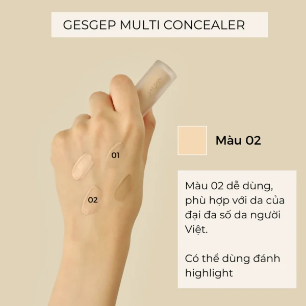 Kem che khuyết điểm Gesgep MULTI CONCEALER 02