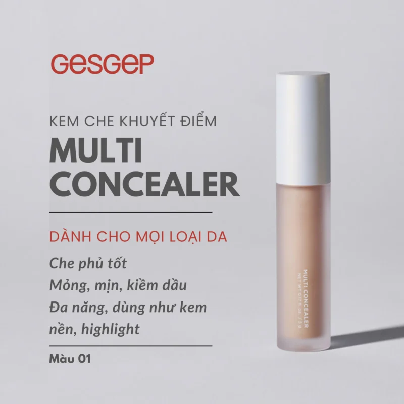 Kem che khuyết điểm Gesgep MULTI CONCEALER 01