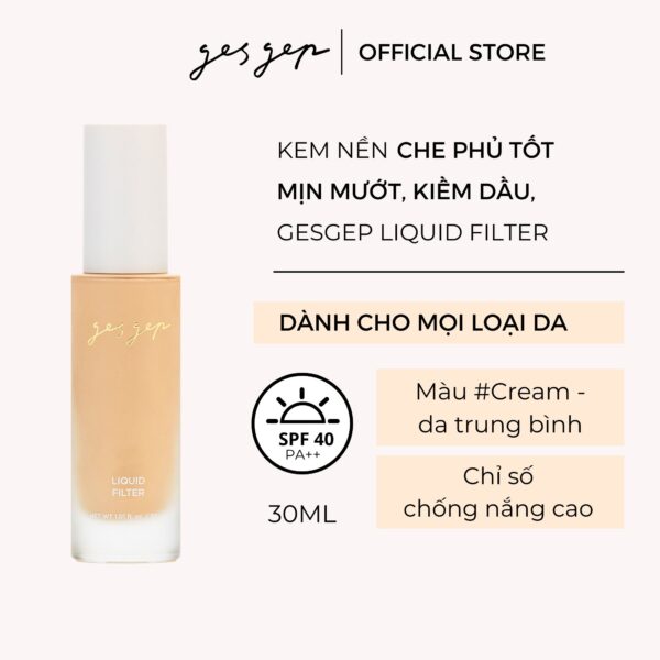 kem nền gesgep màu cream