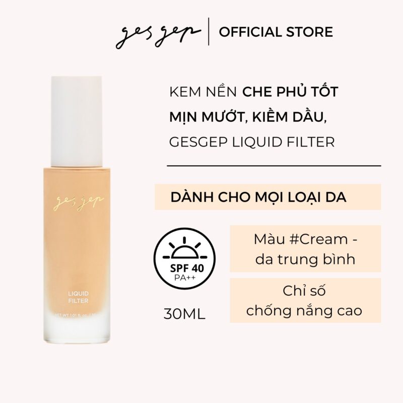 Kem nền Gesgep LIQUID FILTER CREAM