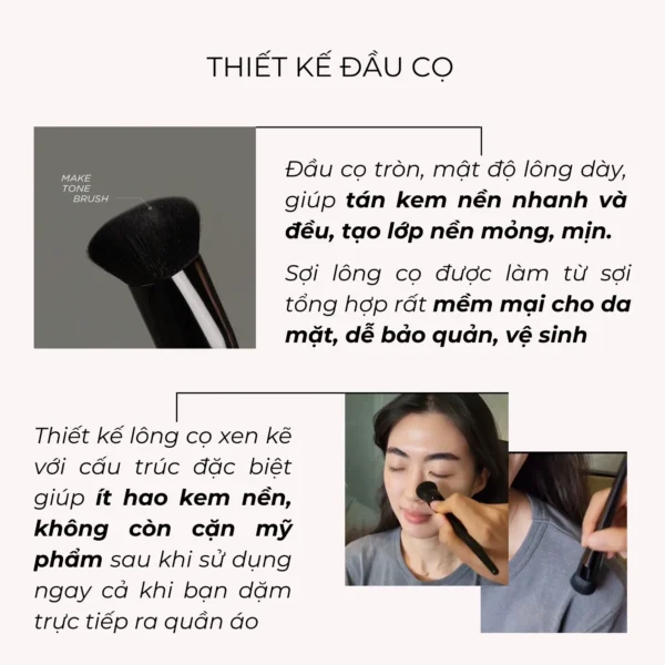 Cọ tán nền đa năng Gesgep MAKE TONE BRUSH