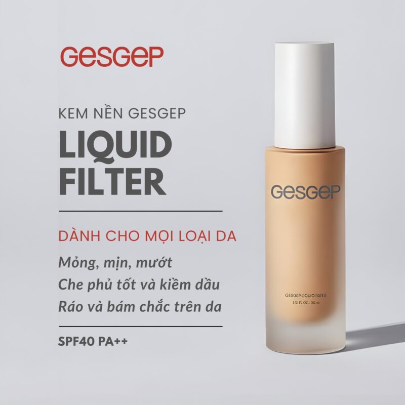 Kem nền Gesgep LIQUID FILTER CREAM / IVORY