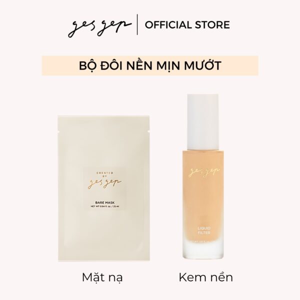 Combo kem nền Gesgep và mặt nạ Gesgep