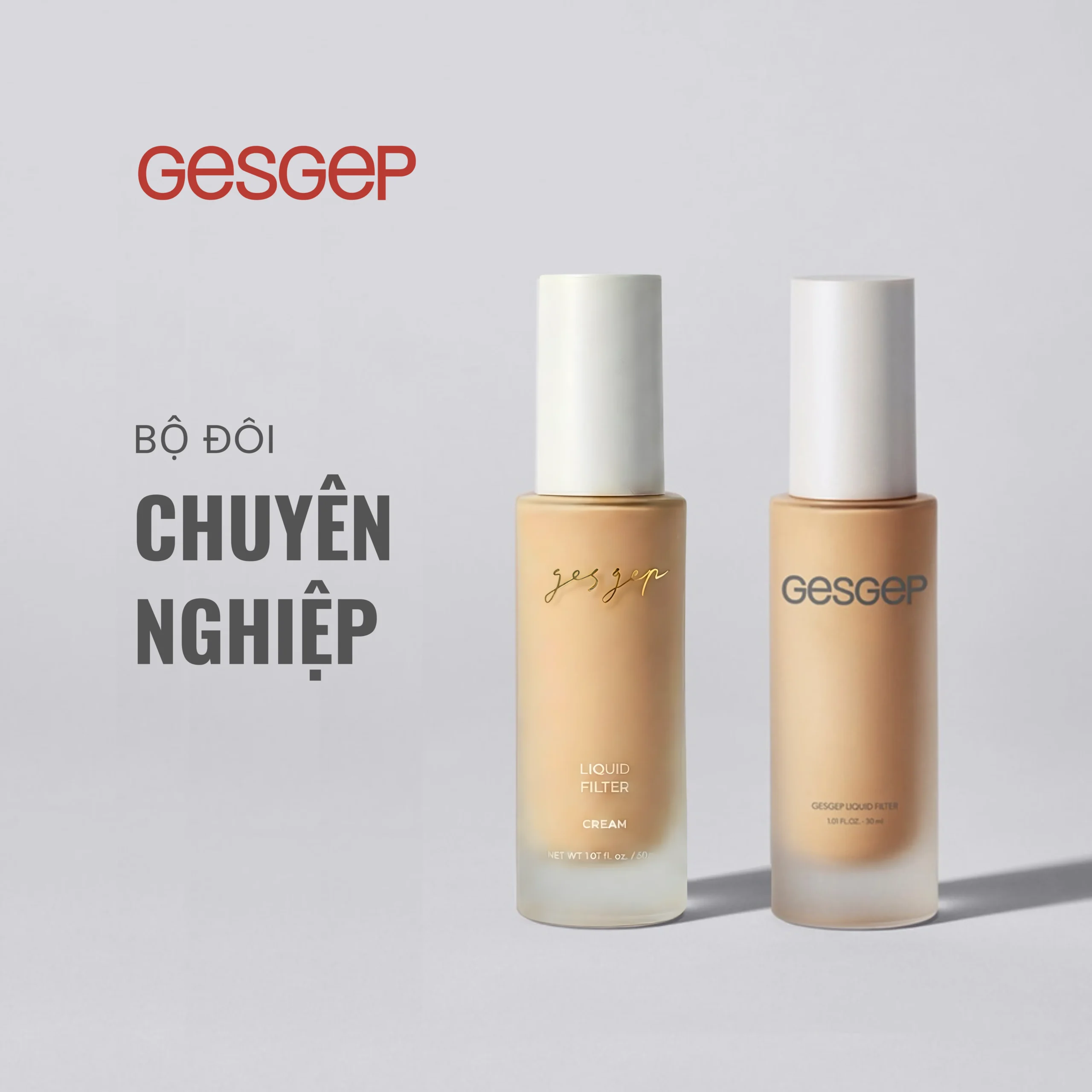 Combo 2 kem nền gesgep combo kem nền Gesgep