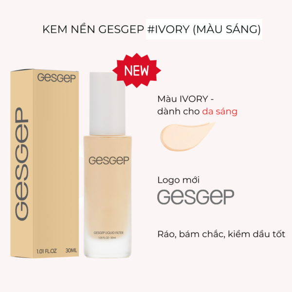 Kem nền Gesgep màu ivory (màu sáng)