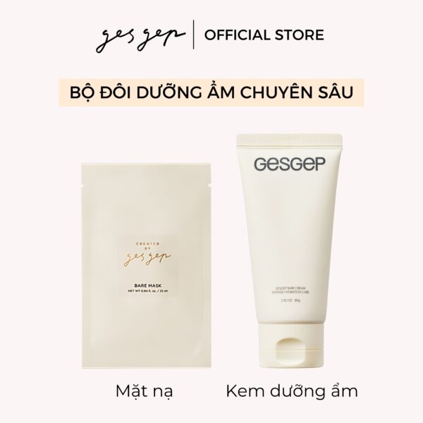 Combo mặt nạ và kem dưỡng ẩm gesgep